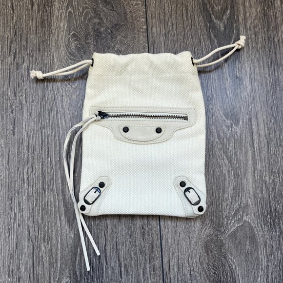 Balenciaga Motocross Drawstring Cosmetic Pouch - Picture 2 of 10